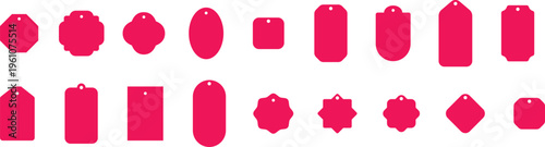Collection of various red lipstick shapes on a white background