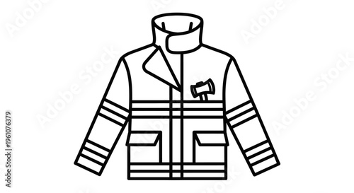 Detailed view of a jacket.
