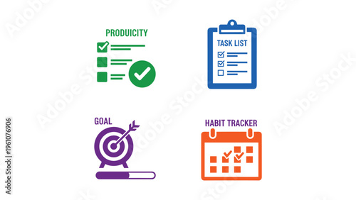 Four key components of project management and habit tracking