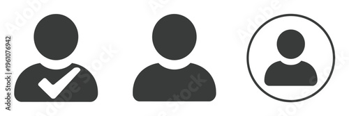 User Avatar Placeholder Icon Default Profile Picture Vector Set