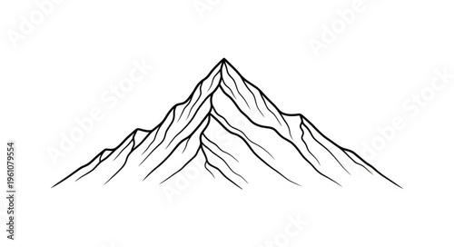 Mountain Peak Outline