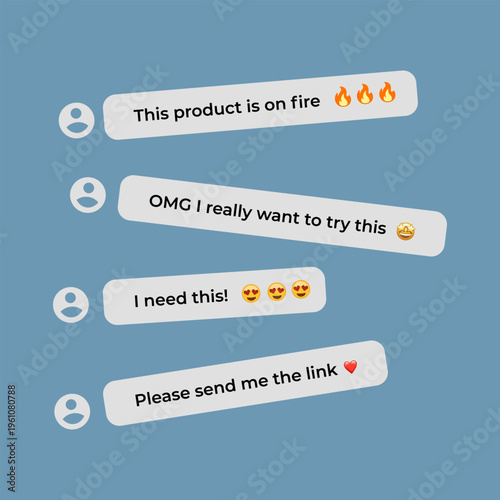 Notification Boxes Template for Iphone. Smartphone Message Interface. Vector illustration. Android. Smartphone. IMessages. We Chat. Line. Whatsapp. Samsung Galaxy. Chat speech bubble set. SMS.