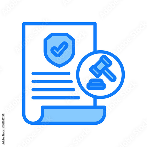 Insurance Regulations blue icon 