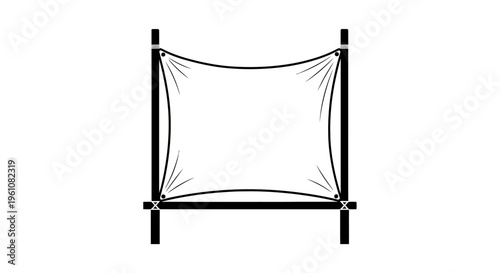 Trampoline Safety Enclosure Netting System.