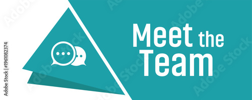 Meet the team on white background