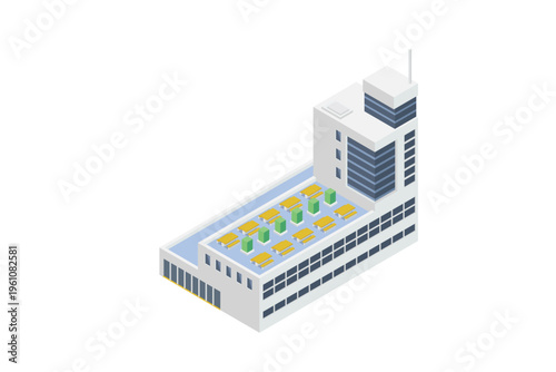 modern building in hong kong