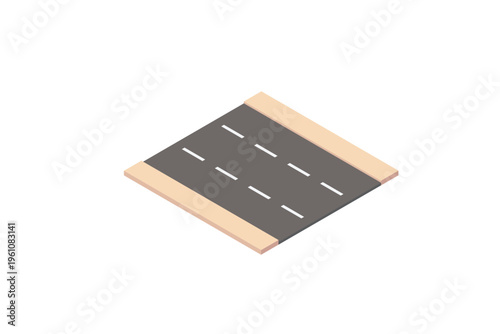 Isometric Straight Road Segment