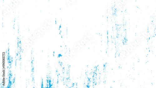 Blue grunge texture with white background and streaks of blue paint abstract design element