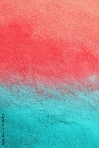 Vibrant gradient flows from fiery red to cool turquoise