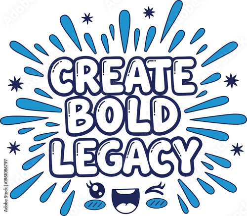 Create bold legacy fun illustration