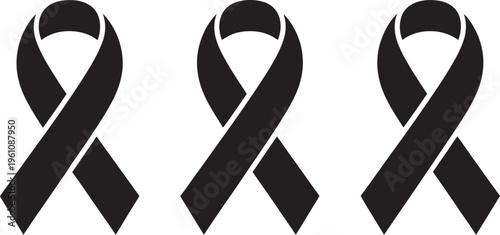 Breast cancer ribbon vector illustration, awareness symbol, pink ribbon for health support and cancer awareness