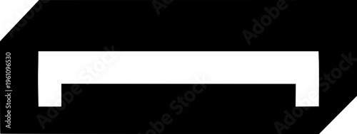 Bus Stop Sign: A minimalist rendering of a ubiquitous bus stop sign, its stark design conveying clear direction and urban navigation.