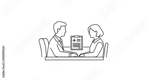 Business people sitting at a table.