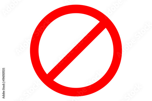 Free Download Red Prohibited Sign Icon, Isolated No Symbol on transparent background - GFXLoad