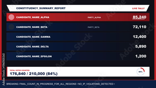 Election results with candidate names and vote counts displayed clearly