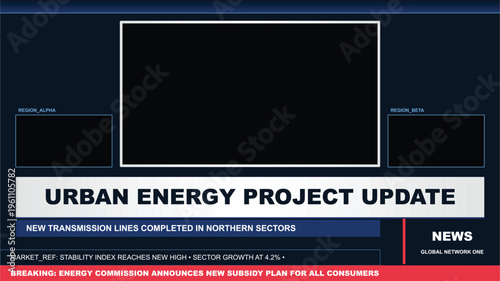 Urban energy project update with new transmission lines completed sectors