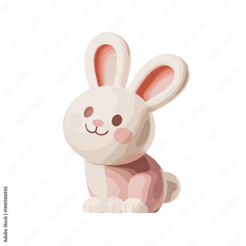 Obraz premium A cute illustration of a charming little bunny.