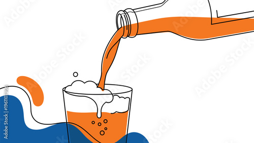 Pouring foamy beer from a brown bottle into a clear glass, representing social gathering, celebration, and refreshment drink themes.