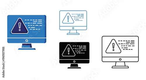 computer error warning signs