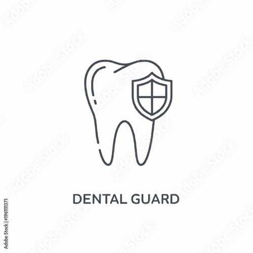 Illustration of a tooth with a shield symbol representing dental protection
