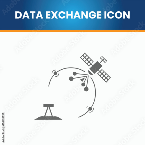 Data Exchange Icon – Secure & Modern Design