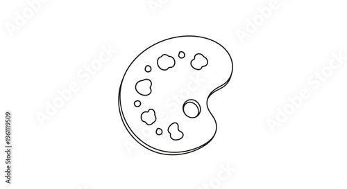 Palette for painting and drawing.