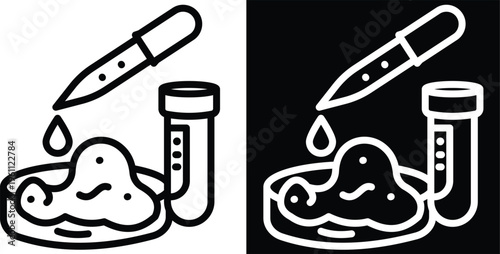 sampling Two-tone version in black and white background