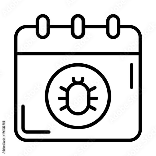 Pest icon vector. Pest control Illustration sign. Insect control symbol. pest control service logo.