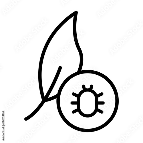 Pest icon vector. Pest control Illustration sign. Insect control symbol. pest control service logo.