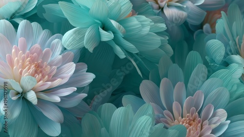 Pastel blooms drift in soft, dreamy hues