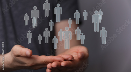 Abstract image of floating ...