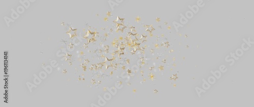 Abstract design of gold sta...