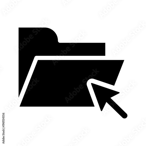 Folder vector icon. Database Illustration sign. File storage symbol. jacket logo. Design for web and app.