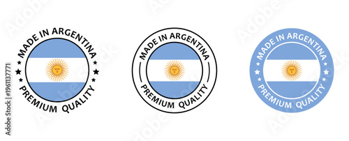 Made in Argentina Premium Quality Badge Seal Label Collection