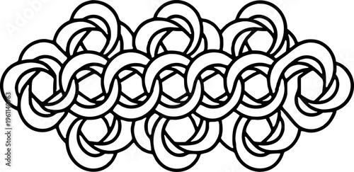 A grid of twelve abstract, three-dimensional shapes against a transparent background. Each shape is composed of concentric, smoothly curved lines, creating a rippling, organic form. The shapes vary sl