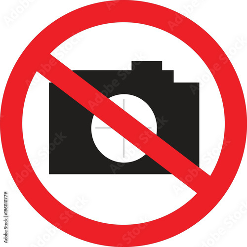 No Photography Allowed Sign Symbol.