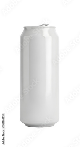 Blank Aluminum Soda Can Mockup Isolated on White and Transparent Background