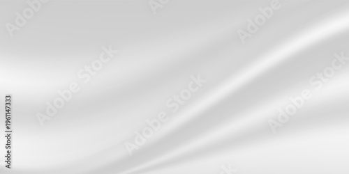 Silver foil background with metal mirror texture. Chrome gradient surface with light gloss simple abstract. Blure Vector