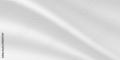 Silver foil background with metal mirror texture. Chrome gradient surface with light gloss simple abstract. Blure Vector