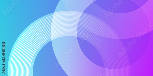 Purple abstract gradient background with circle line