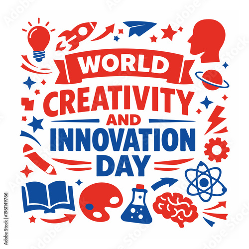 World Creativity and Innovation Day Flyer Celebrating Ideas, Imagination and Creative Thinking