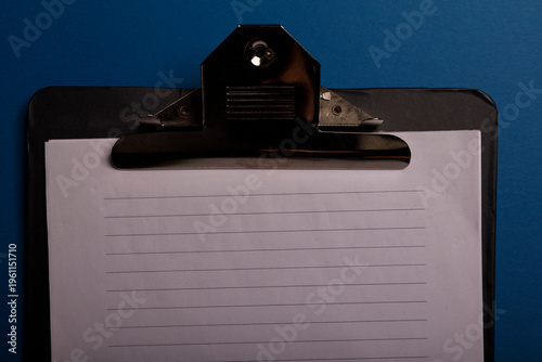 Close up of a clipboard hol...