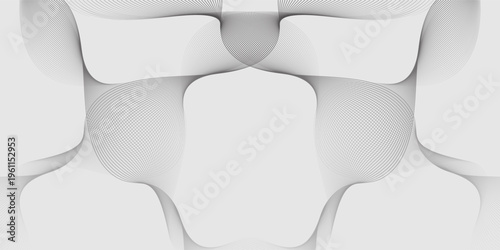 Abstract vector background with black wavy lines.