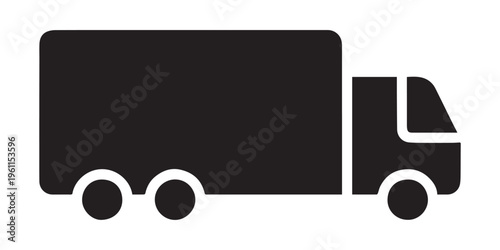 Delivery Van Vector Icon Representing Shipping Victor Art Illustrations