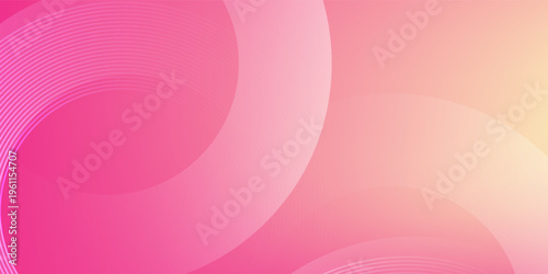 red and pink gradient abstact circle with line background. Modern Trendy design in Vector Illustration