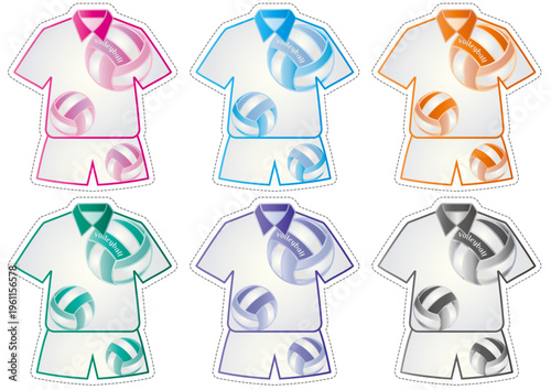 バレーボール■ユニフォーム型メッセージカード