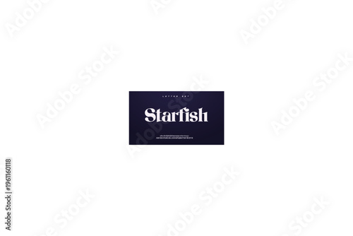 Starfish logo on dark blue background with white text