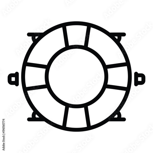 Industrial Round Metal Gear Component.