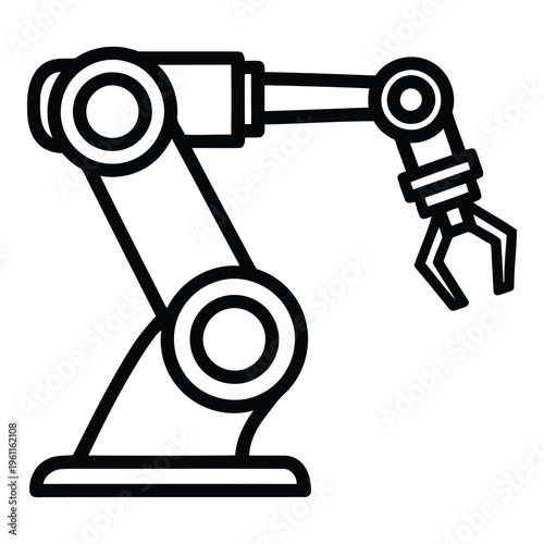 Industrial robotic arm machine technology.