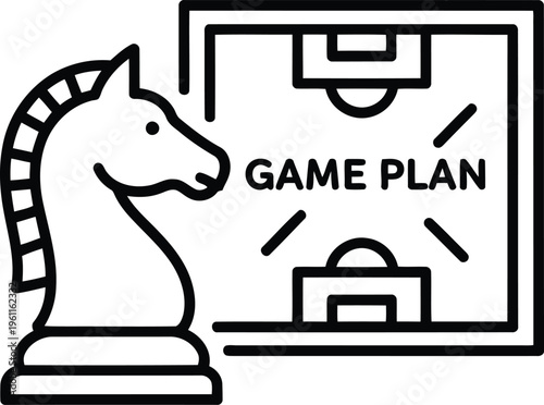 Knight Chess Piece Strategy Game.